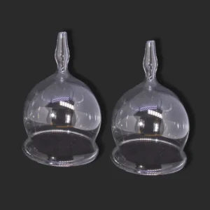 65mm Glass Cupping Therapy Cups (Set of 2)