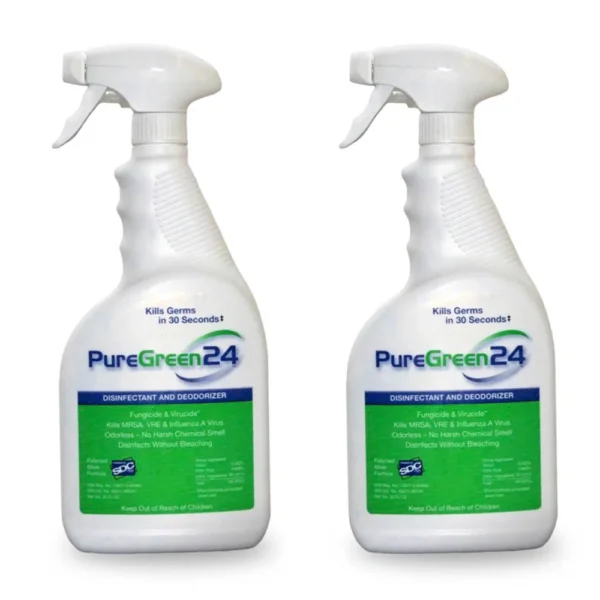 PureGreen24 Natural Disinfectant – Two 32oz Bottles